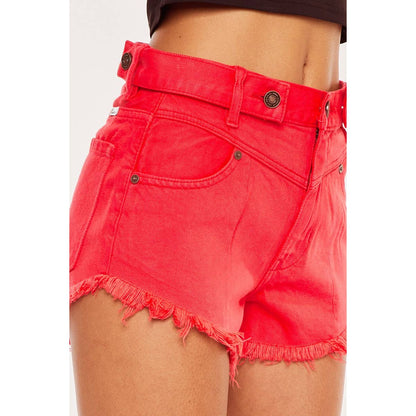 KanCan Red Hot Denim Shorts