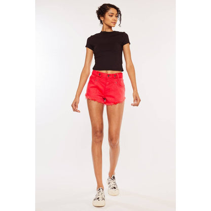 KanCan Red Hot Denim Shorts