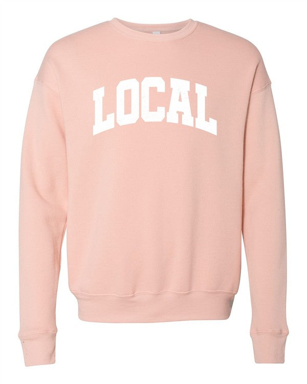 Varsity Font Local Graphic Crewneck Sweatshirt