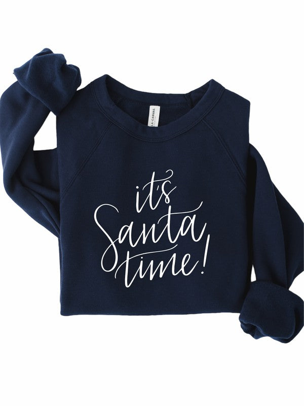 It's Santa Time Holiday Graphic Premium Crew