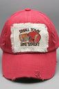 Game Day Red Football Helmet Big Spirit Patch Hat