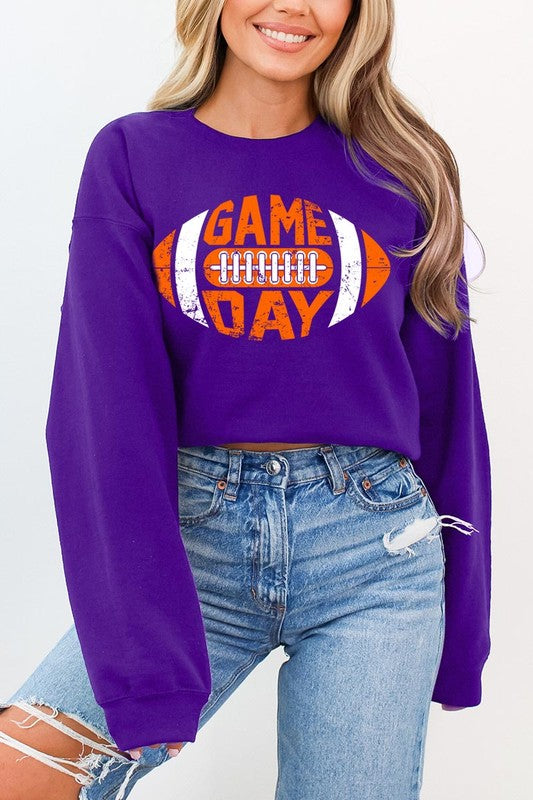 Game Day Football Graphic Fleece Sweatshirts