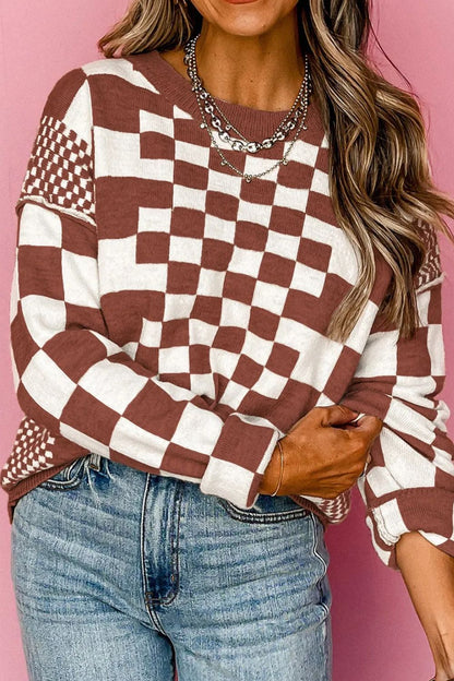 Chic-n-Check Sweater